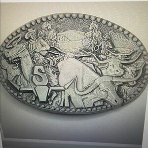 VTG Shepler's Zee Series Cattle Drive/ Rodeo/ TX Longhorn Western Belt Buckle